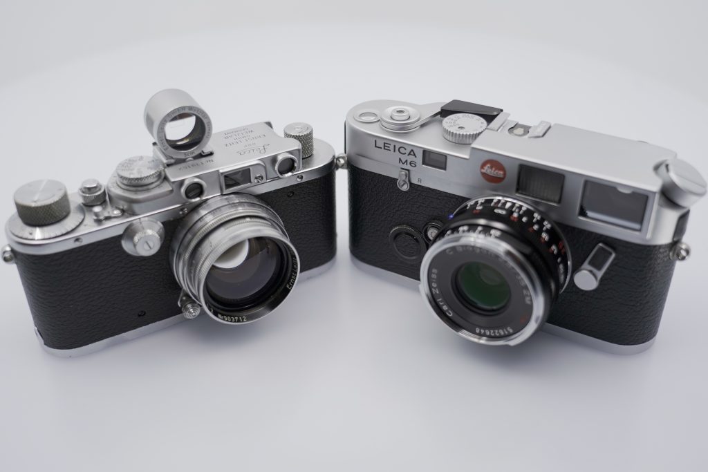 Leica III and Leica M6